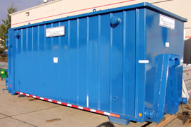 Storm Tanks Easily Transported on a HookLift Truck